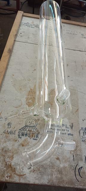 Scientific glassware prepared for dispatch